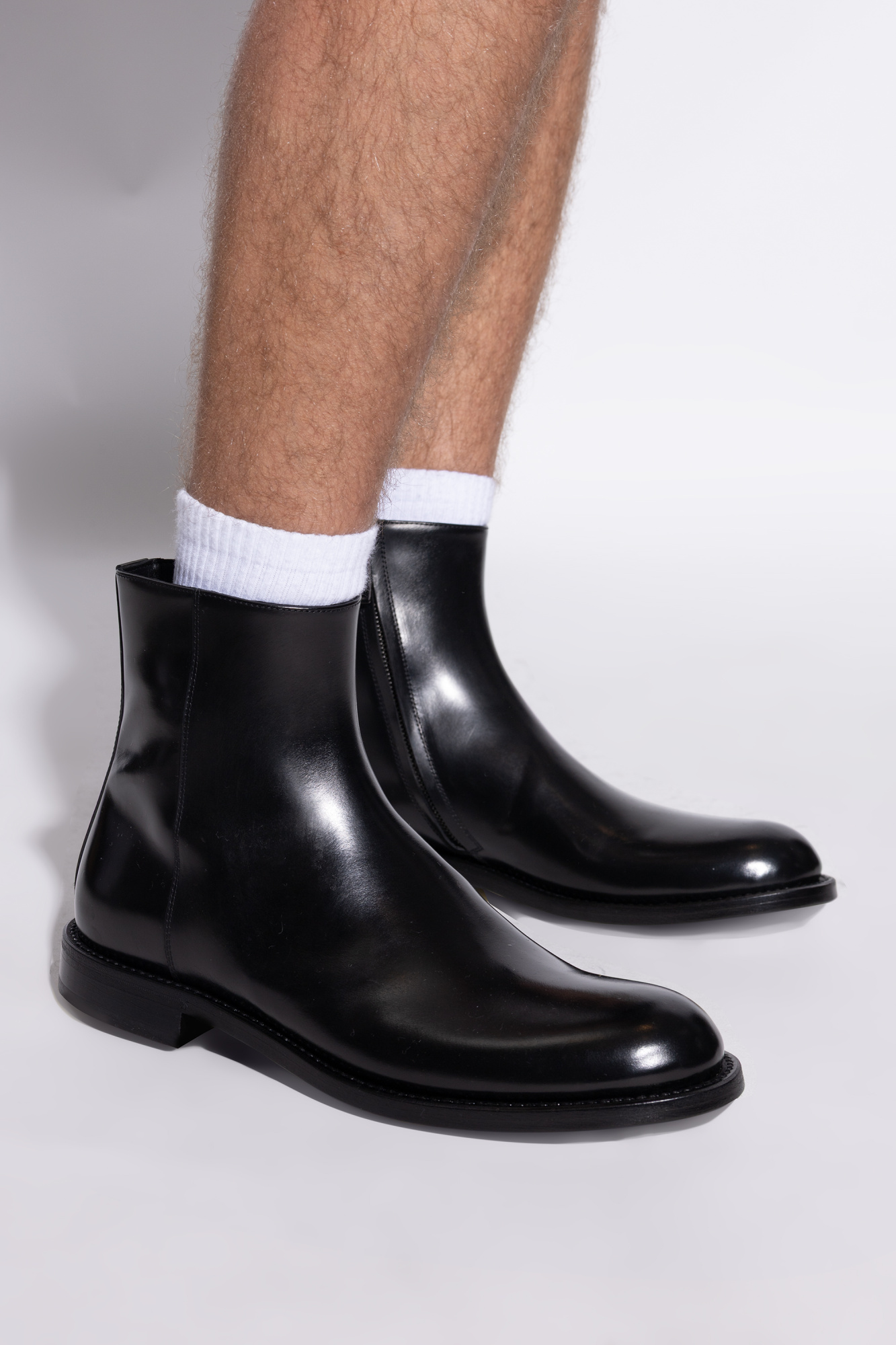 Dolce & Gabbana Leather ankle boots | Men's | Vitkac